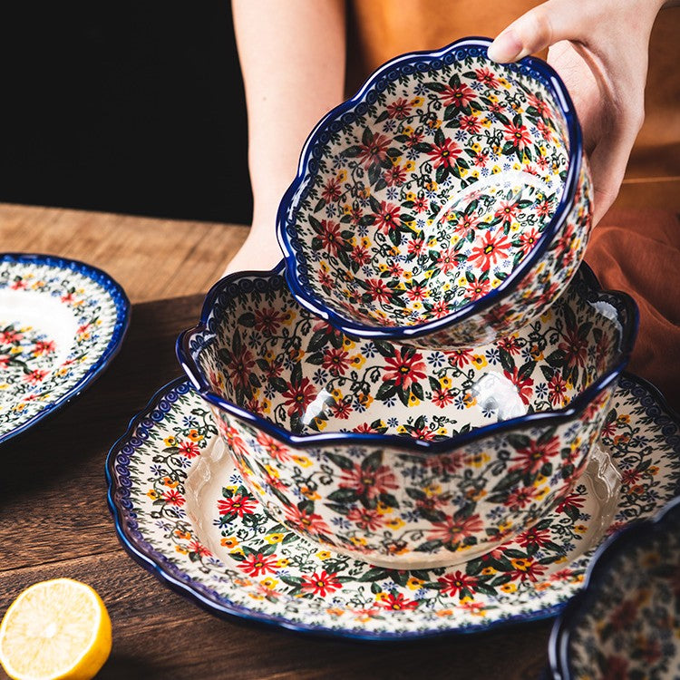 Ceramic Cutlery Household Creative Dish Set High Appearance Level Rice Bowl