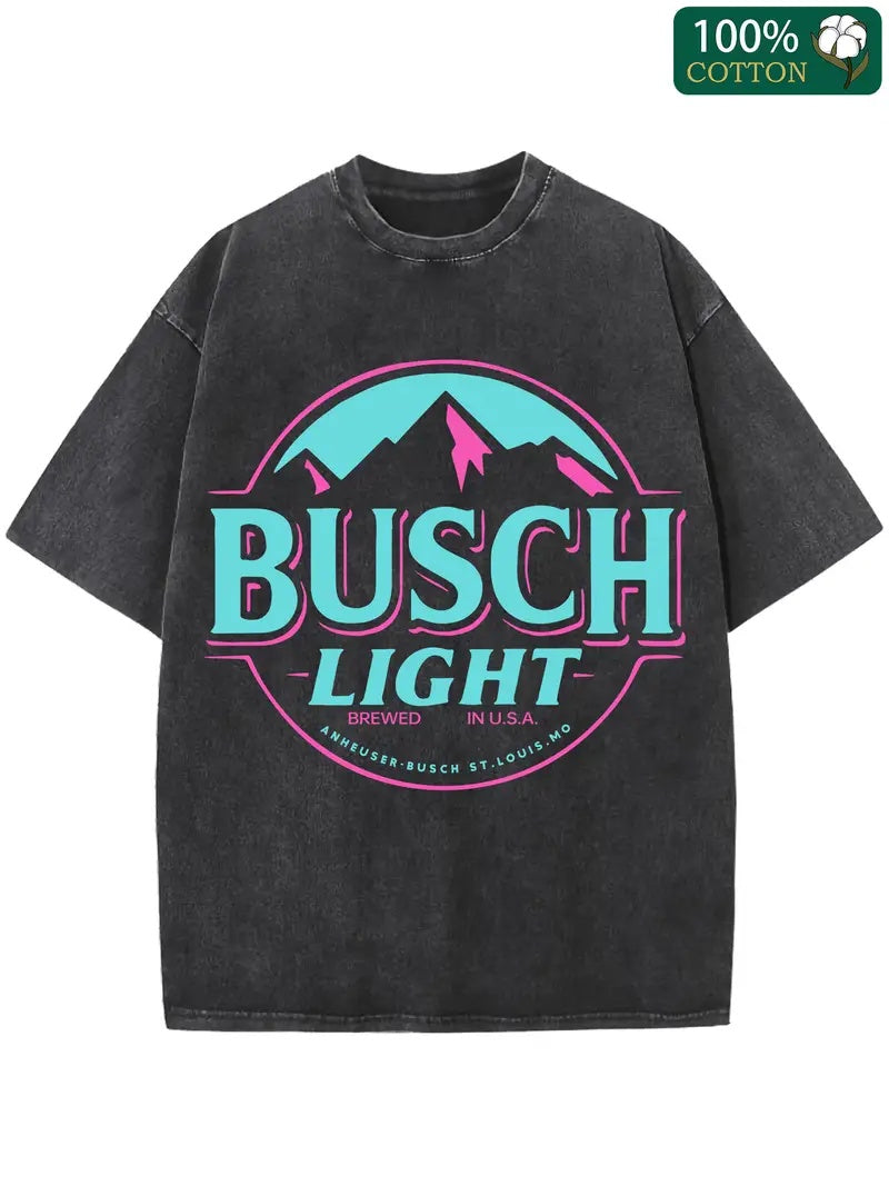 Men's Busch Light Printed Short Sleeved Shirt