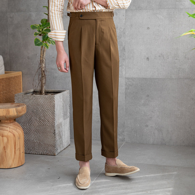 Men's Drape Anti-wrinkle Casual High-waisted Pants