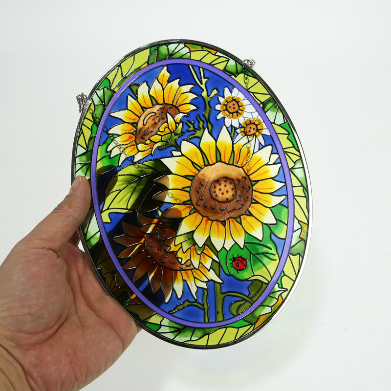 Home Fashion Painted Sunflower Hanging Ornament