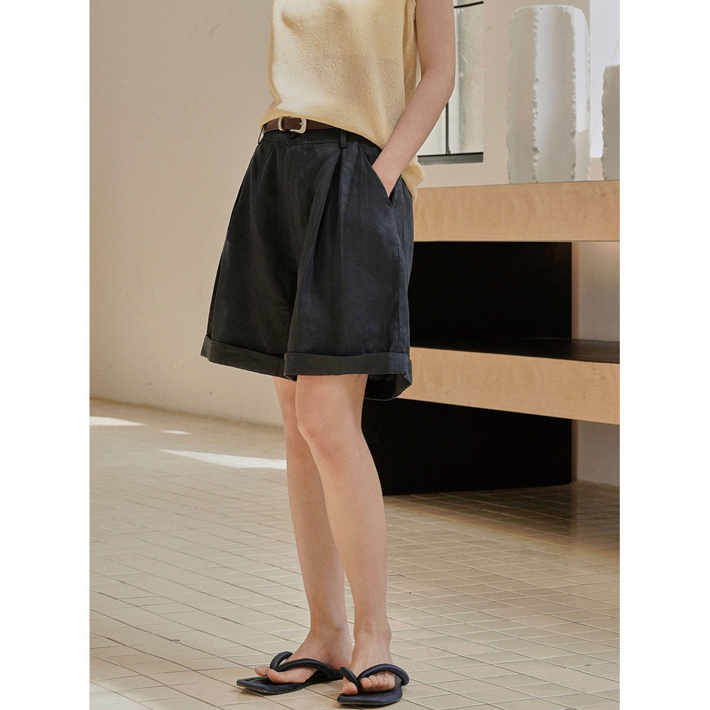 Wide Leg Loose Slimming Casual Shorts For Women