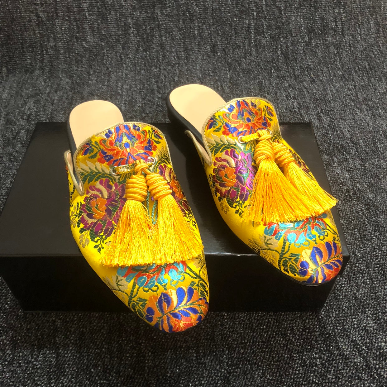 Embroidery Eclectic Colorful Flats Shoes