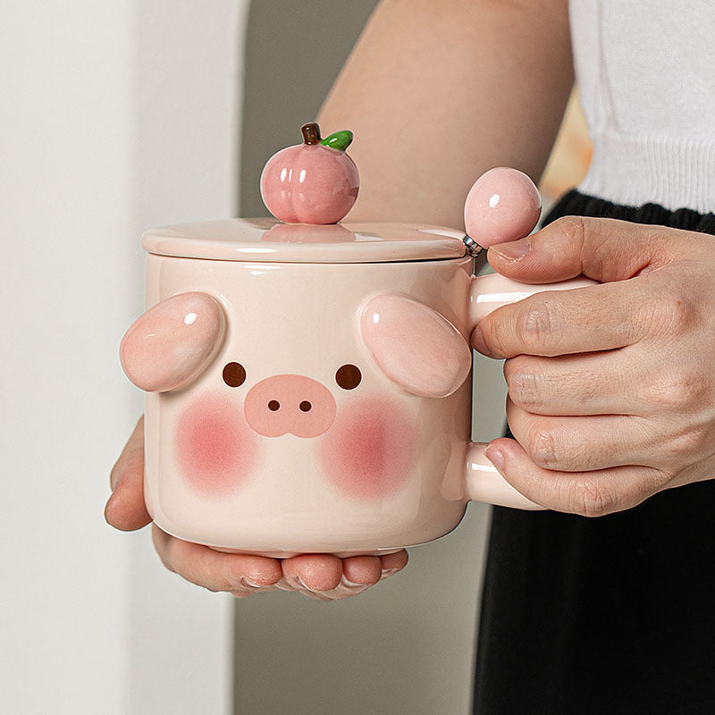 Girls' Pig Home Office Ceramic Mug