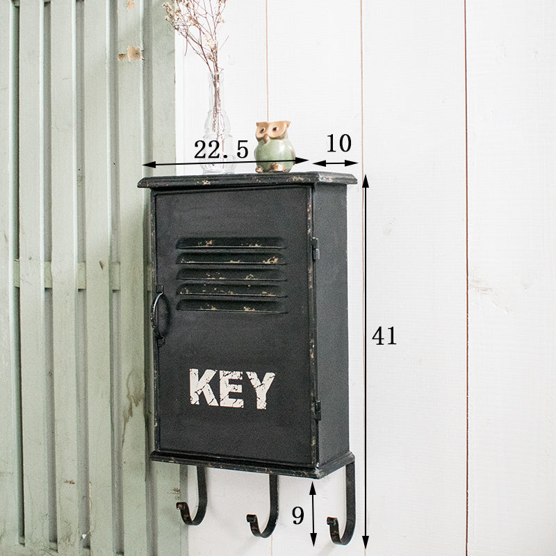 Retro Wrought Iron Art Wall Hanging Key Storage Box