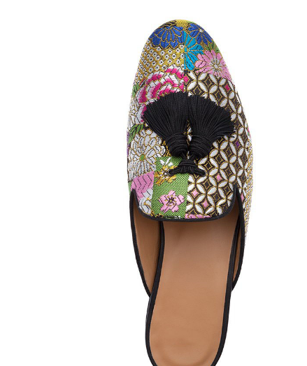 Embroidery Eclectic Colorful Flats Shoes