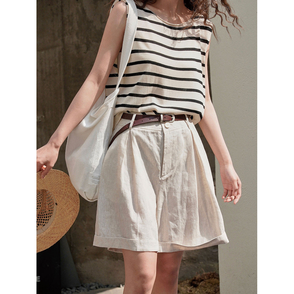 Wide Leg Loose Slimming Casual Shorts For Women