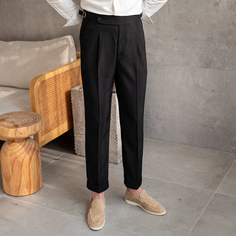Men's Drape Anti-wrinkle Casual High-waisted Pants