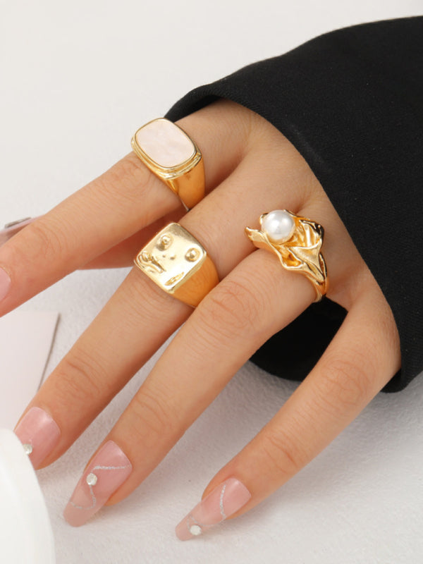 Environmentally Friendly Chunky Ring Set