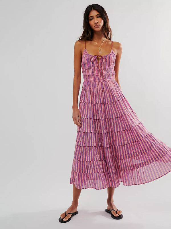 Fashionable Casual Strappy Maxi Dress