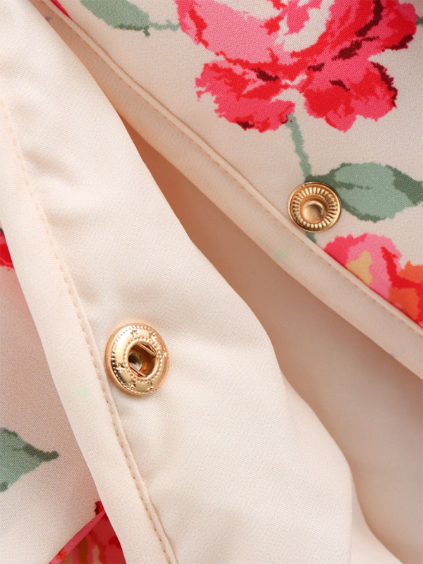 Ladies Floral Print Cotton Jacket