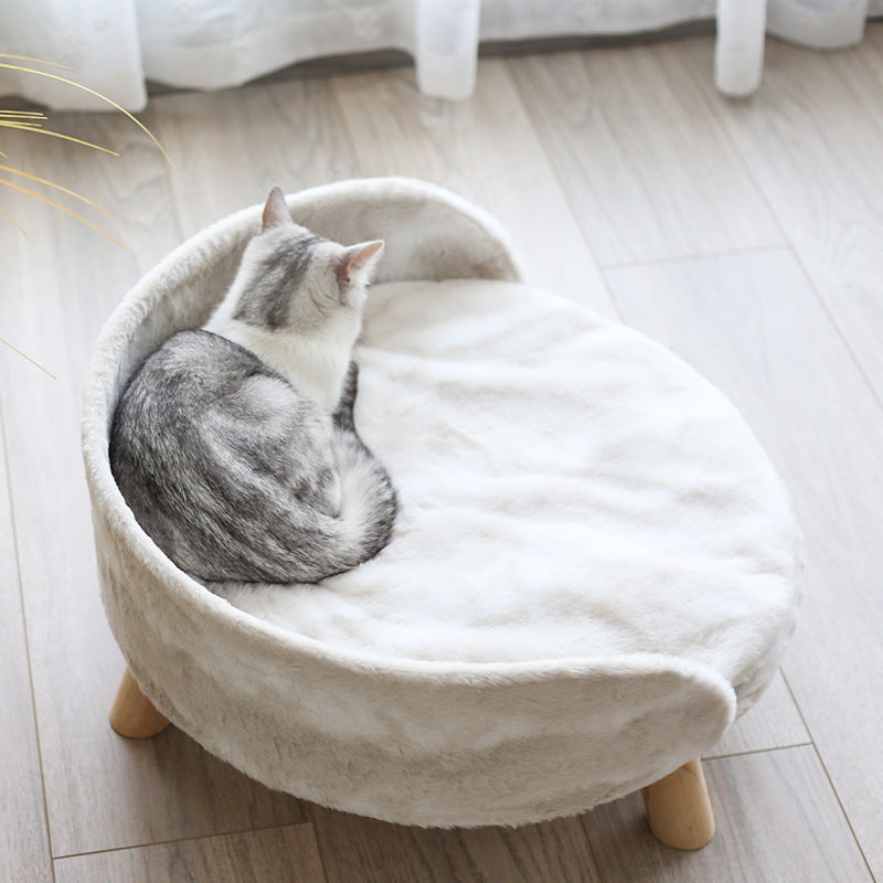 Pet Nest Teddy Puppy Dog Bed Kitten High Sofa Nest