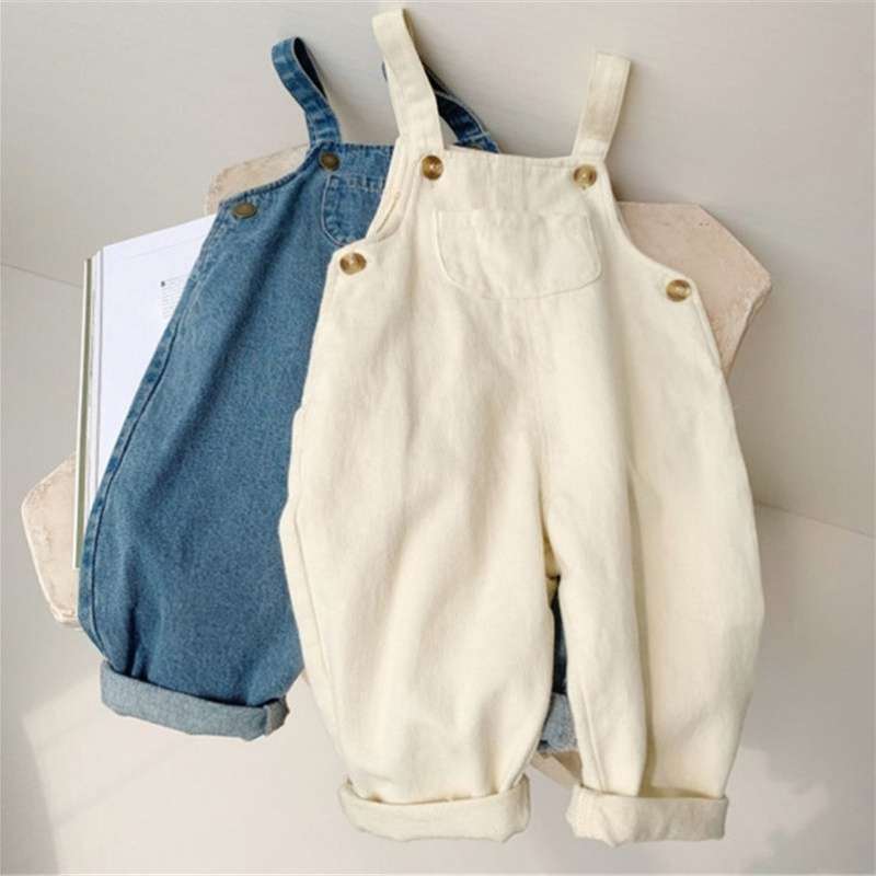 Denim Overalls Trousers Summer Children Middle And Small Children