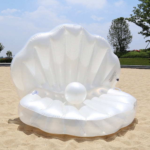 Giant Pool Floating Shell Pearl Scallop Inflatable Funny Water Toy