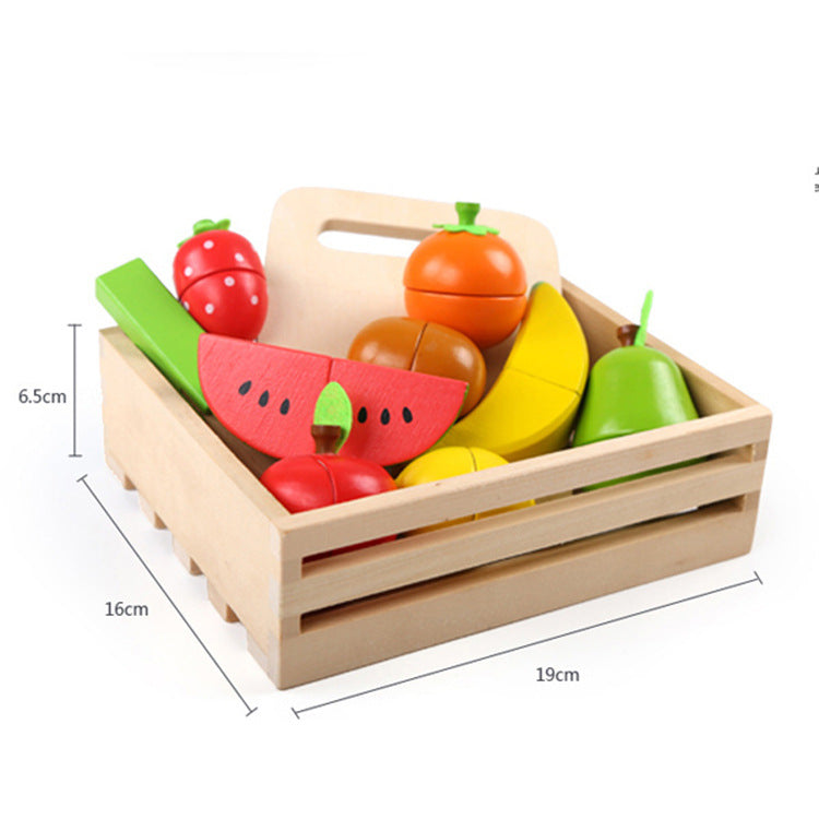 Vegetable Fruit Cut Cutler Children's Play Kitchen Toy