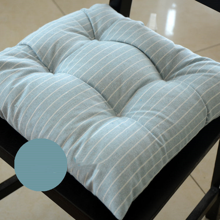 Stripe Cotton And Linen Thickened Cushion