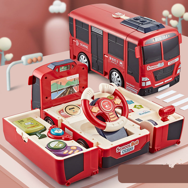 Educational Simulation Driving Toy Transformer Bus