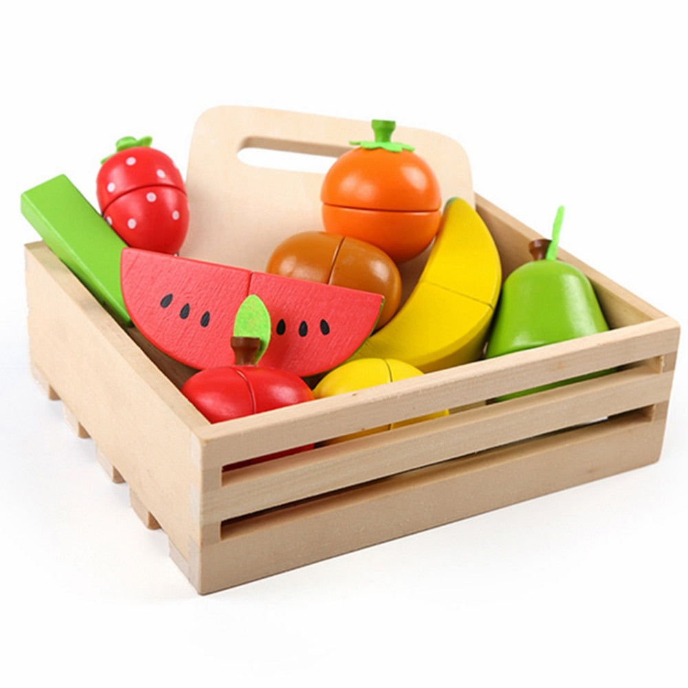 Vegetable Fruit Cut Cutler Children's Play Kitchen Toy