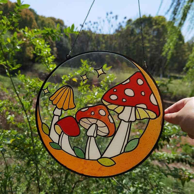 Easter Window Decoration Mushroom Acrylic