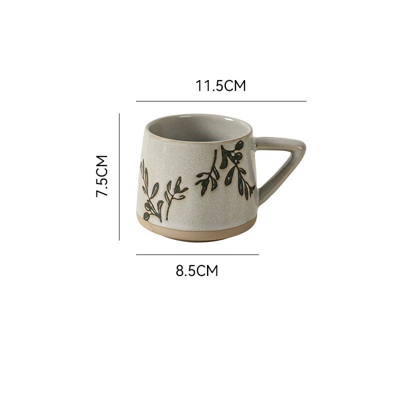 Christmas Retro Ceramic Kiln Changing Cup Mug