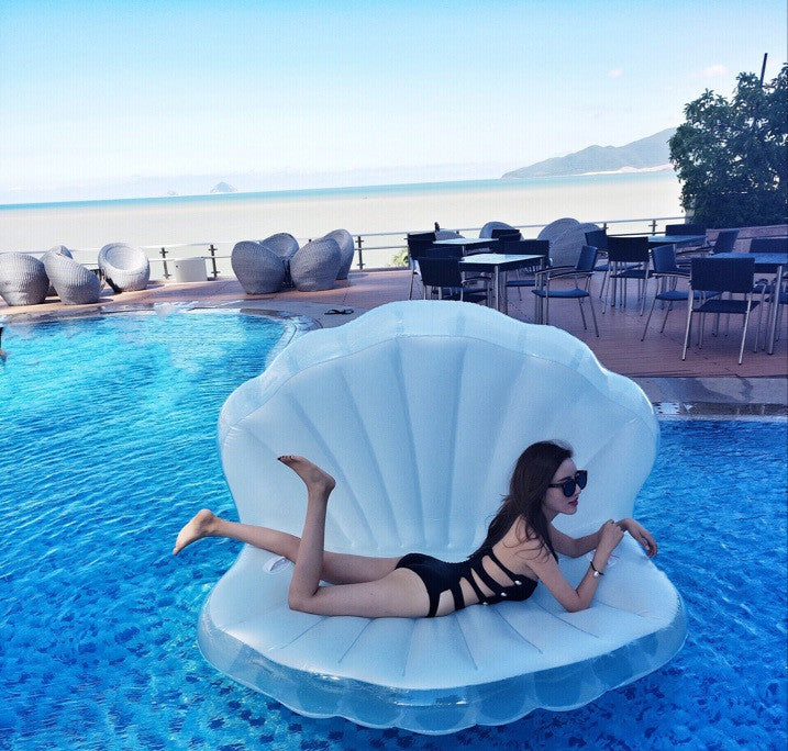 Giant Pool Floating Shell Pearl Scallop Inflatable Funny Water Toy