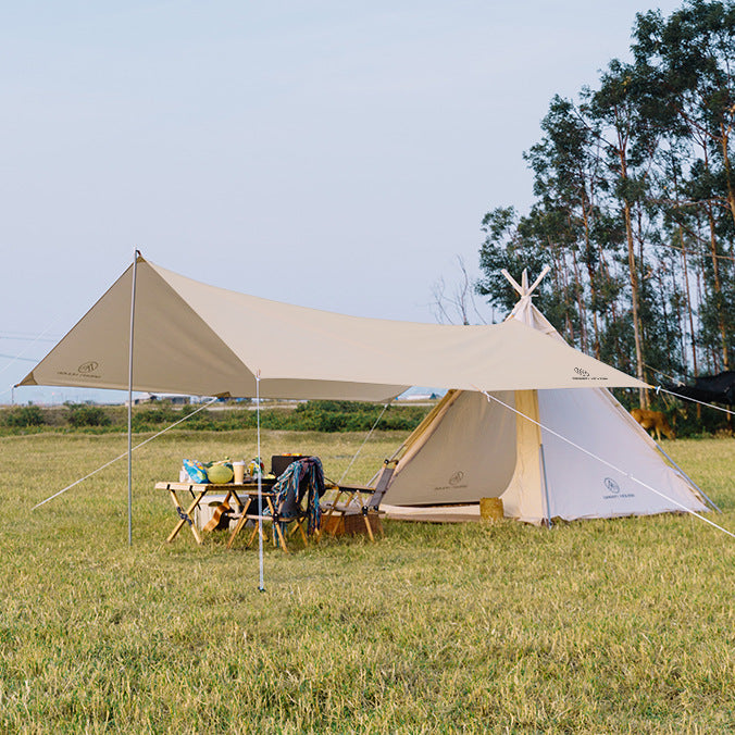 Camping Pyramid Rainproof Oxford Cloth Canopy Tent Indoor Tent