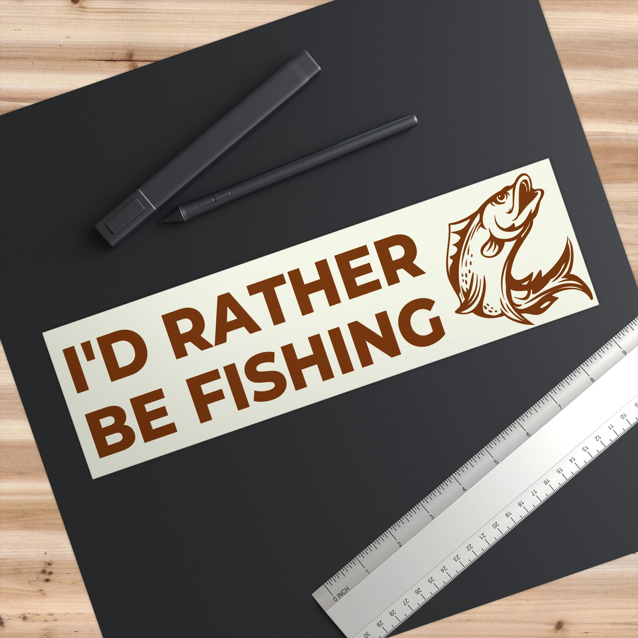 I'd Rather Be Fishing Bumper Stickers