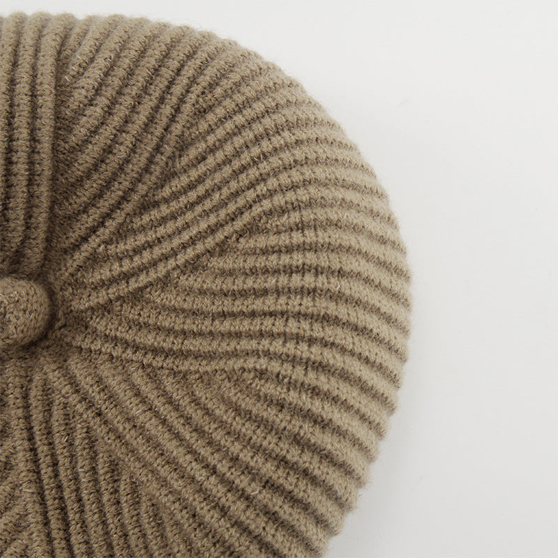 Fashion Solid Color Wool Knit Hat