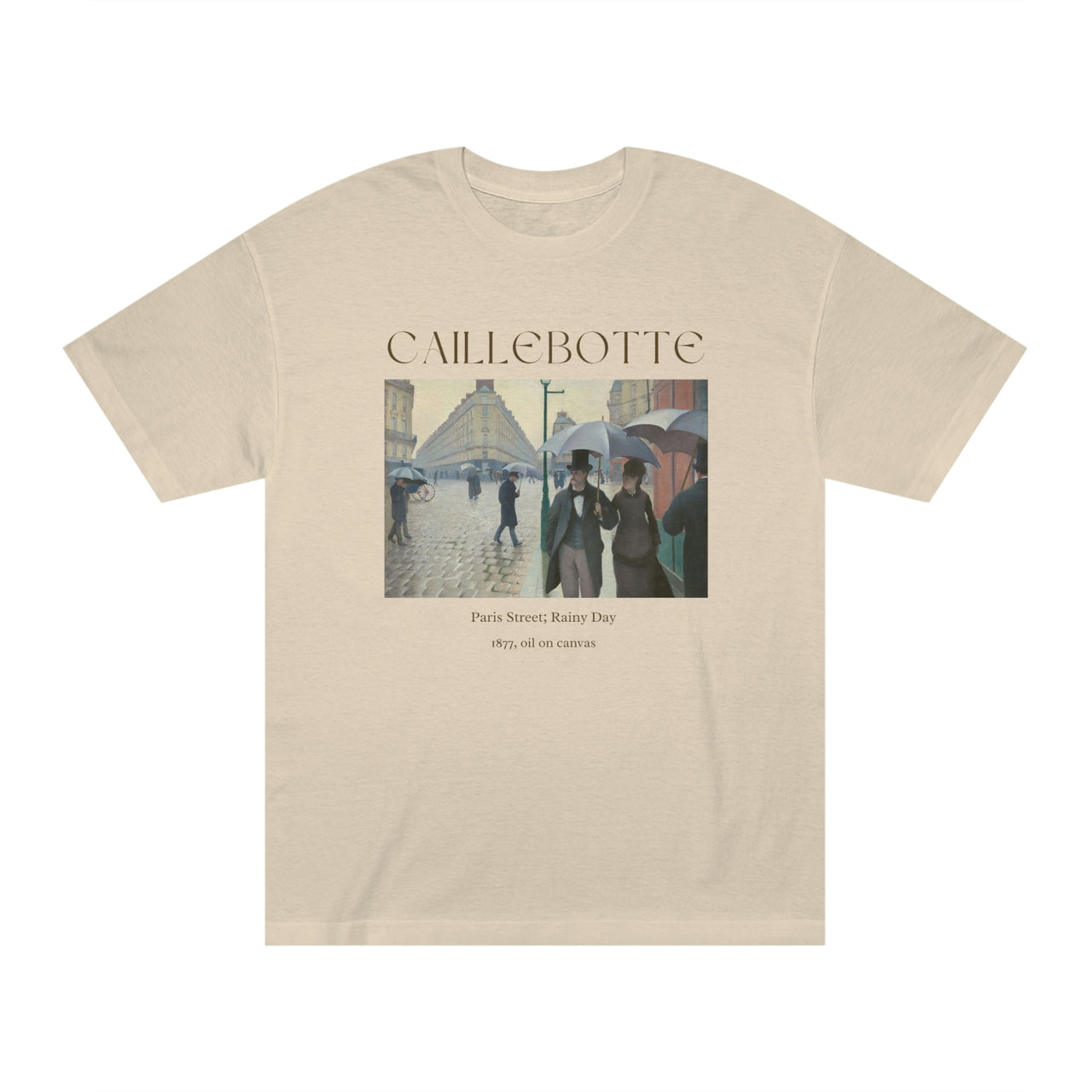 Gustave Caillebotte Paris Street Rainy Day Art Shirt, Famous Painting Tee