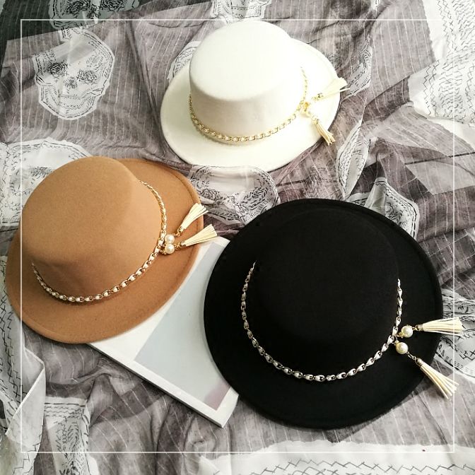 Fashion Solid Color Cloakroom Wardrobe Accessories Ladies Top Hat