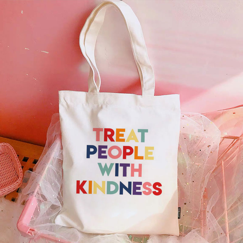 Treat People With Kindness Canvas Bag