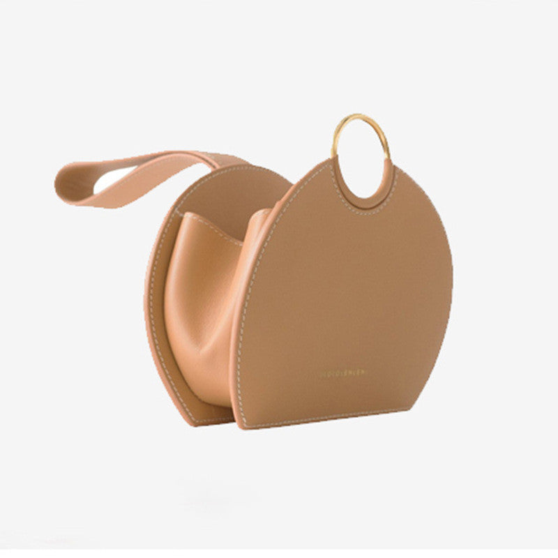 New Parisian Style Niche Simple Semi-circle Messenger Bag