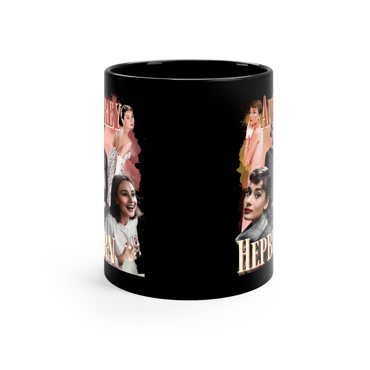 Audrey Hepburn Mug, Elliot and Olivia Homage 90's Vintage Style Audrey Hepburn Mug, Retro 90s Icon Fan Coffee Mug, 11 oz
