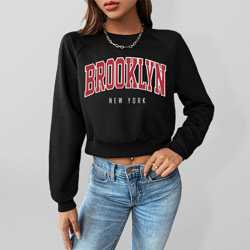 Women's Brooklyn Graphic Crop Sweatshirt