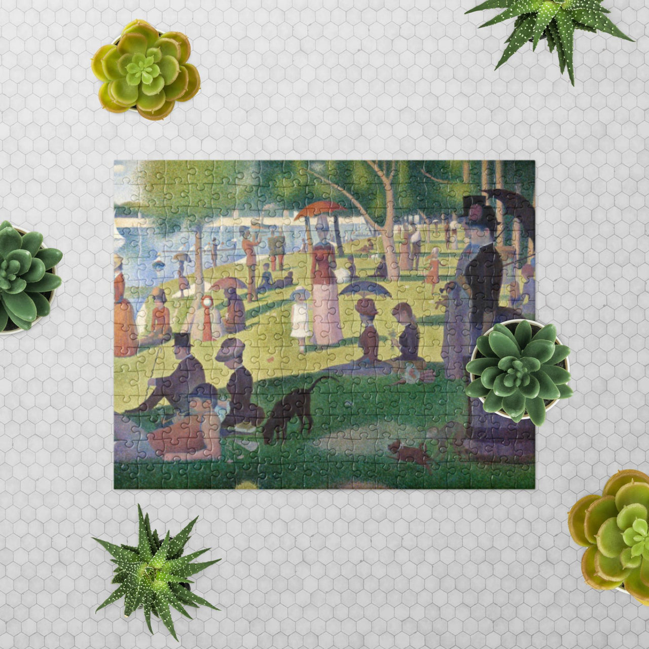 A Sunday Afternoon on the Island of La Grande Jatte Jigsaw puzzle