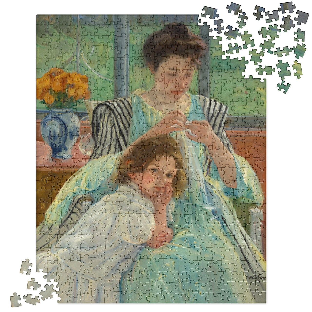 Young Mother Sewing Mary Cassatt Jigsaw puzzle