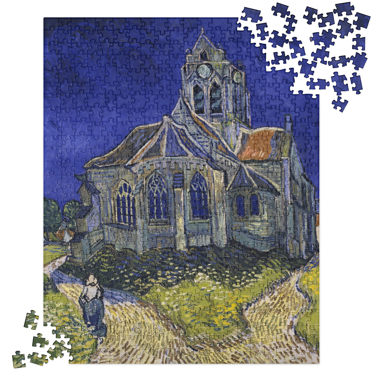 Van Gogh The Church in Auvers Jigsaw Puzzle