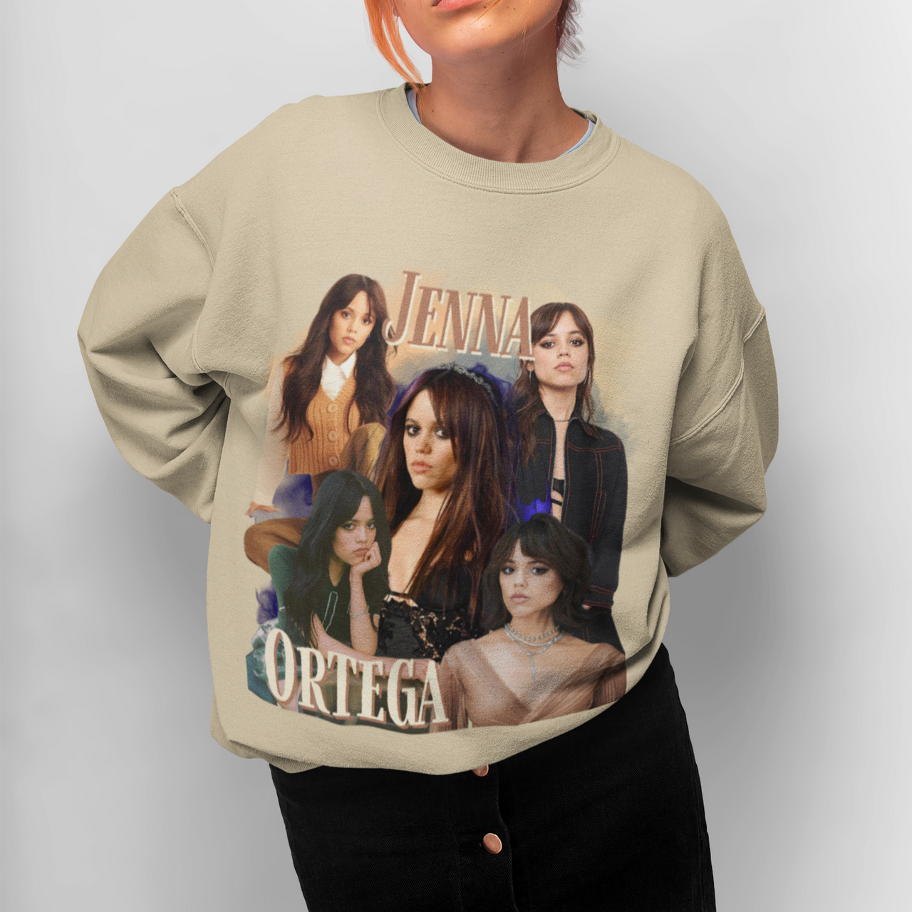 Jenna Ortega Sweatshirt, 90s Rap Style Bootleg 2023 Scream Pullover Crewneck, Wednesday Addams Fan Gift